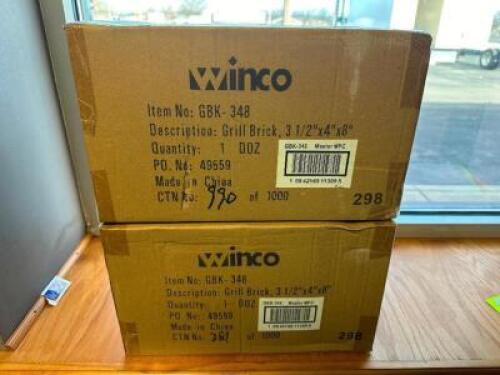 (2) CASES OF WINCO GRILL BRICKS.