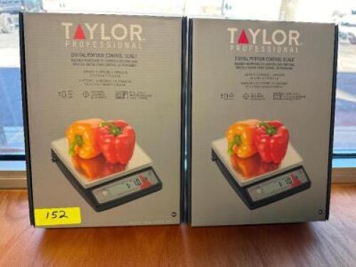 (2) TAYLOR 22 LB. DIGITAL PORTION SCALE