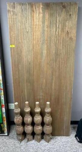38" X 87" DINING ROOM TABLE