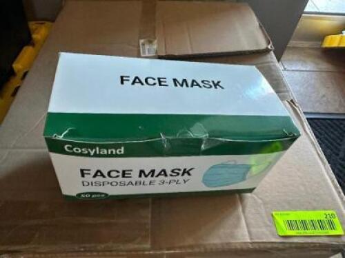 PARTIAL CASE OF FACE MASKS.