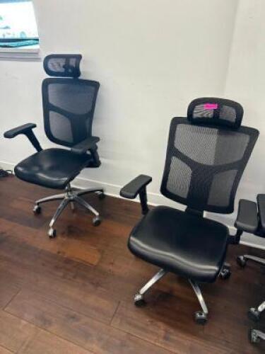 (2) - HIGH QUALITY ROLLING OFFICE CHAIRS