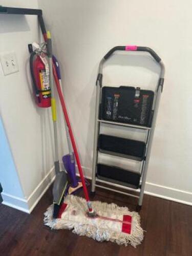 ASSORTED JANITORIAL TOOLS AND EQUIPMENT