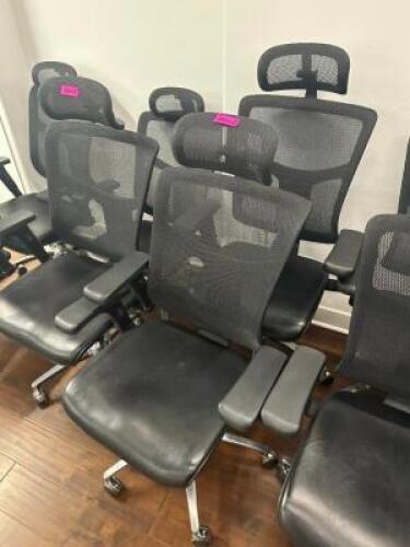 (2) - HIGH QUALITY ROLLING OFFICE CHAIRS