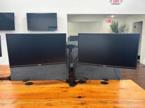 DUAL MONITOR AND STAND SET UP