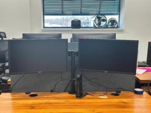 DUAL MONITOR AND STAND SET UP