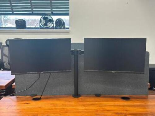 DUAL MONITOR AND STAND SET UP