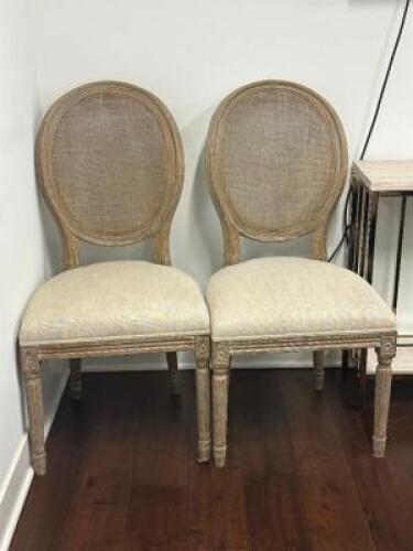 (2) - ARMLESS DINNING CHARS