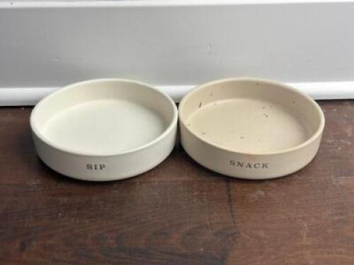 DOG WATER AND FOOD BOWLS