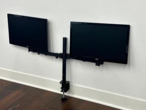 DUAL MONITOR AND STAND SET UP