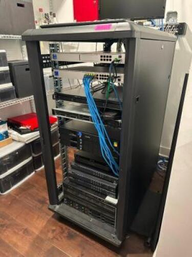52" ROLLING SERVER RACK WITH REMOVABLE PANELS
