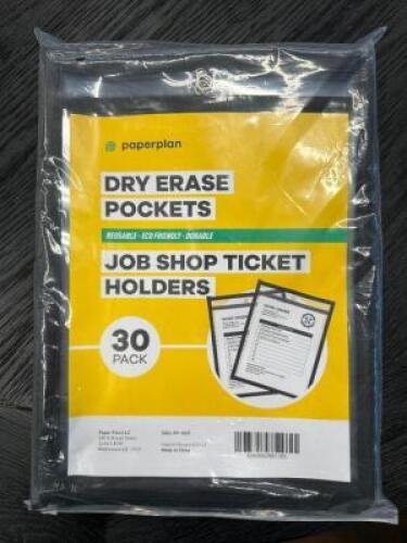 DRY ERASE TICKET POCKETS