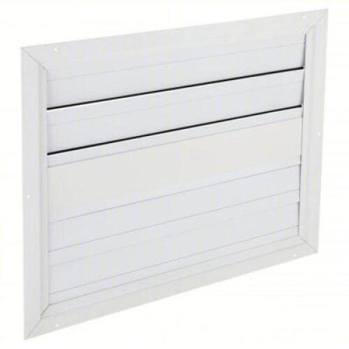 DESCRIPTION: (1) CEILING SHUTTERSBRAND/MODEL: DAYTON #3HHR6INFORMATION: WHITE, ALUMINUMSIZE: 32 in H, 26 in W, 1 3/8 in D"RETAIL$: $187.90 EAQTY: 1