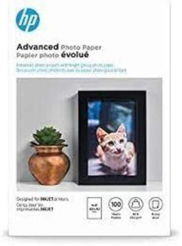 DESCRIPTION: (5) BOXES OF (100) SHEETS OF ADVANCED PHOTO PAPER BRAND/MODEL: HP INFORMATION: INKJET PRINTERS SIZE: 4" X 6" RETAIL$: $23.99 EA QTY: 5