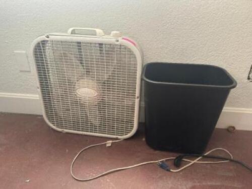 WASTE BIN AND BOX FAN