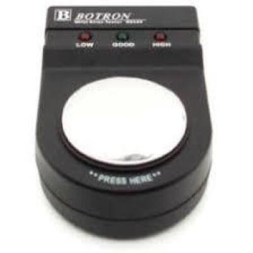 DESCRIPTION: (1) TOUCH PLATE WRIST TESTER BRAND/MODEL: BOTRON #B8202 INFORMATION: BLACK RETAIL$: $96.51 EA QTY: 1