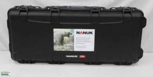 DESCRIPTION: (1) HARD SHELL STORAGE CASEBRAND/MODEL: NANUK #990INFORMATION: GREENSIZE: 47.1 in x 17.3 in x 6.6 inRETAIL$: $719.95 EAQTY: 1