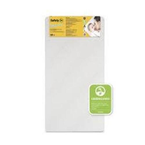 DESCRIPTION: (1) CRIB AND TODDLER MATTRESS BRAND/MODEL: SAFETY FIRST INFORMATION: WHITE AND GRAY RETAIL$: $59.99 EA QTY: 1