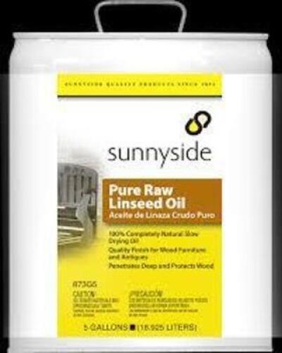 DESCRIPTION: (1) BOILED LINSEED OIL BRAND/MODEL: SUNNYSIDE #487F10 RETAIL$: $100.36 SIZE: 5 GALLON QTY: 1