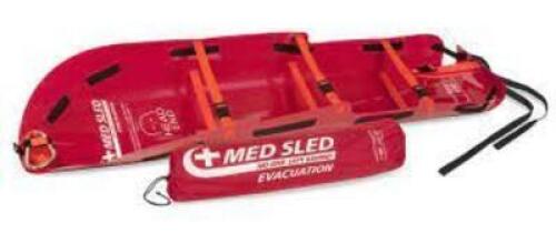 DESCRIPTION: (1) STANDARD EVACUATION SLED BRAND/MODEL: MED SLED INFORMATION: RED RETAIL$: $445.00 EA QTY: 1