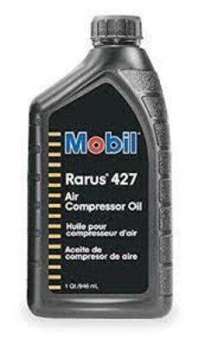 DESCRIPTION: (4) MOBIL RARUS, AIR COMPRESSOR OIL BRAND/MODEL: MOBIL #427 SIZE: 1 QT RETAIL$: $89.28 EA QTY: 4