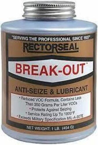 DESCRIPTION: (4) ANTI-SEIZE AND LUBRICANT BRAND/MODEL: RECTORSEAL BREAK-OUT SIZE: 8 OZ RETAIL$: $44.29 EA QTY: 4