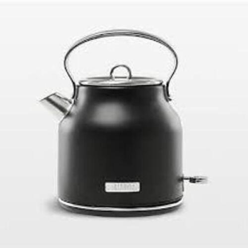 DESCRIPTION: (1) ELECTRIC TEA KETTLE BRAND/MODEL: HADEN INFORMATION: BLACK AND GOLD SIZE: 1.7 L RETAIL$: $80.00 EA QTY: 1