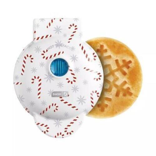 DESCRIPTION: (1) MINI WAFFLE MAKER BRAND/MODEL: DASH D INFORMATION: SNOWFLAKE SIZE: 4" RETAIL$: $20.00 EA QTY: 1