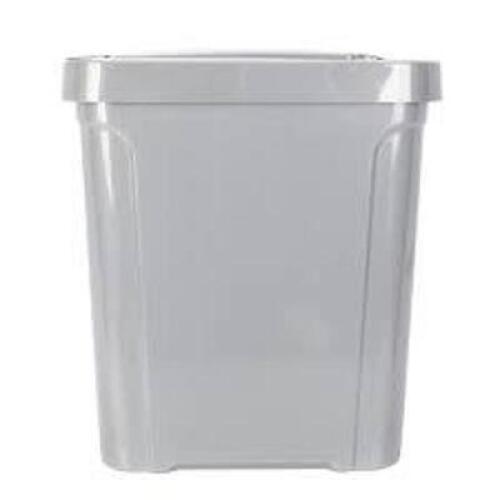 DESCRIPTION: (1) KITCHEN TRASH CAN BRAND/MODEL: MAINSTAYS TOP TOUCH INFORMATION: GRAY RETAIL$: $10.32 QTY: 1