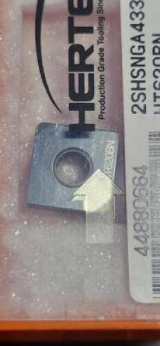 DESCRIPTION: (4) PCBN TURNING INSERTS BRAND/MODEL: HERTEL 2SHSNGA433630BN RETAIL$: $100,86 PER INSERT QTY: 4