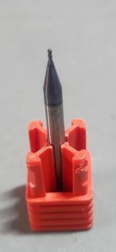 DESCRIPTION: (10) CARBIDE SQ END MILL BRAND/MODEL: MITGI S08-027-4-SEM-ALTIN SIZE: .0270" DIA QTY: 10