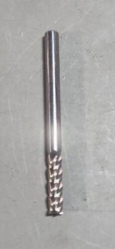 DESCRIPTION: (1) SOLID CARBIDE SQ END MILL BRAND/MODEL: ACCUPRO 01216605 SIZE: 4mm DIA 14mm LOC QTY: 1