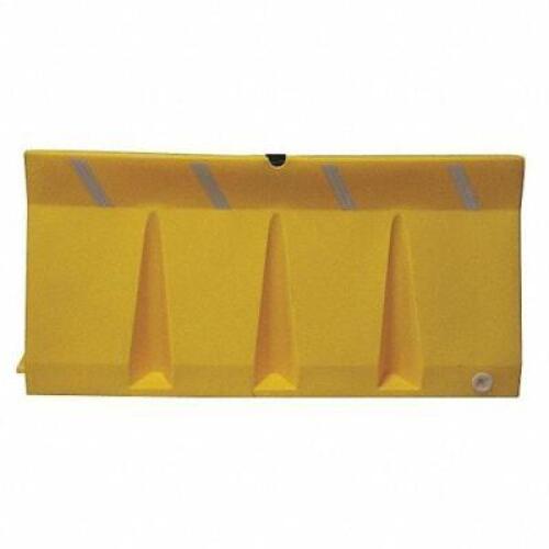 DESCRIPTION: (1) JERSEY BARRIER BRAND/MODEL: GRAINGER #38UZ87 INFORMATION: YELLOW RETAIL$: $556.16 SIZE: 34X73-3/4X18 QTY: 1
