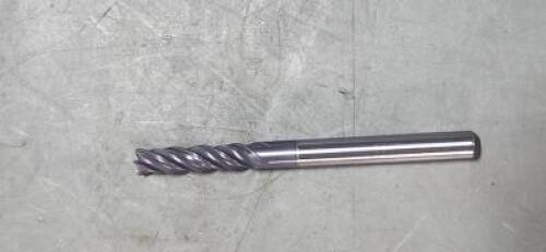 DESCRIPTION: (3) SOLID CARBIDE CHAMFER ENDMILL BRAND/MODEL: ACCUPRO 84327600 SIZE: 1/8" DIA 1/2" LOC RETAIL$: $74.99 QTY: 3