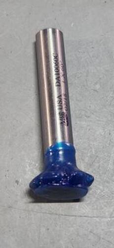 DESCRIPTION: (1) CARBIDE TIPPED DOUBLE ANGLE 60* MILLING CUTTER BRAND/MODEL: WHITNEY TOOL 30105 SIZE: 1" DIA 5/16 CUT WIDTH 1/2" SD RETAIL$: $180.83 Q