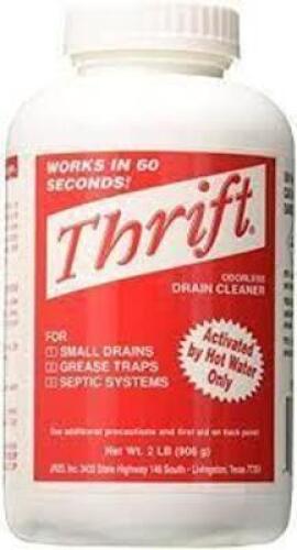 DESCRIPTION: (6) DRAIN CLEANER BRAND/MODEL: THRIFT SIZE: 2 LB RETAIL$: $25.99 EA QTY: 6