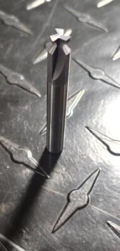 DESCRIPTION: (10) REGROUND DOVETAIL CUTTERS BRAND/MODEL: CANUSA .230.049.007 INFORMATION: SOLID CARBIDE RETAIL$: NONE FOUND SIZE: SIZES RANGE ,0486 TO
