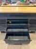 TOOLCHEST ON CASTERS WITH WOODEN WORKTOP AND ELECTRICAL HOOKUP - 5