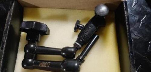 DESCRIPTION: (2) ARTICULATED ARM FINE ADJUSTMENT INDICATOR POSITION & HOLDER BRAND/MODEL: NOGA/NF1022 RETAIL$: $88.88 EACH SIZE: 6-5/8 LENGTH, 0.440RO