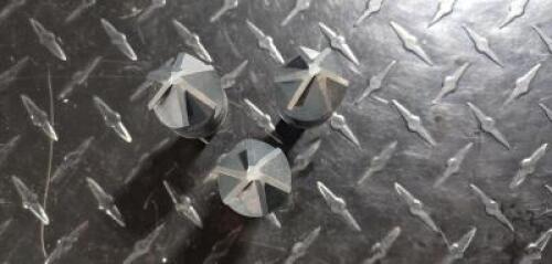 DESCRIPTION: (3) HSS COUNTERSINKS BRAND/MODEL: M.A FORD1056647 INFORMATION: BRIGHT FINISH 6 FLUTE 82 DEGREE RETAIL$: $62.00 EACH SIZE: 1" HEAD DIA. 1/
