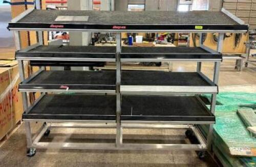 5-TIER SHELVING UNIT WITH CASTERS