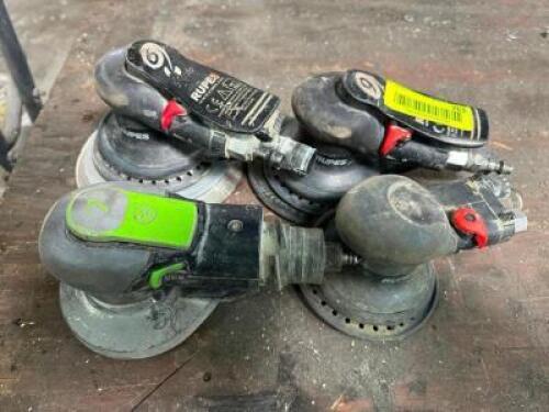 (4) PNEUMATIC ORBITAL PALM SANDERS.