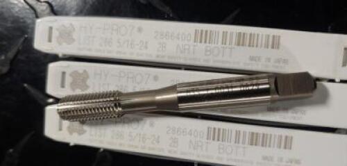 DESCRIPTION: (6) BOTTOMING THREAD FORMING TAPS BRAND/MODEL: OSG 2866400 INFORMATION: HSS RIGHT HAND THREAD RETAIL$: $19.76 EACH SIZE: 5/16" UNF 2B QTY