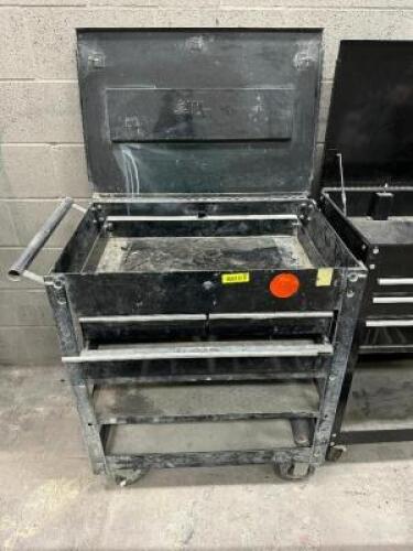 WATERLOO 34" FOUR DRAWER METAL TOOL CART