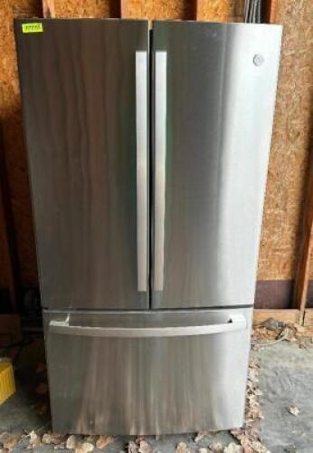GE HOUSE HOLD REFRIGERATOR FREEZER W/ FRENCH DRAWER