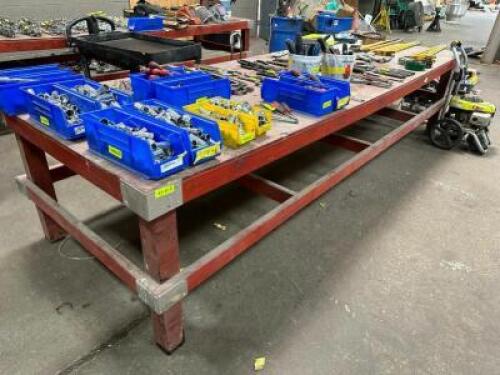 10' X 4' WOODEN FABRICATION TABLE