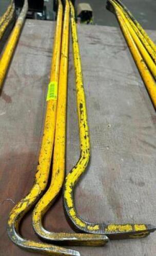 (3) LONG HANDLE PRY BARS.