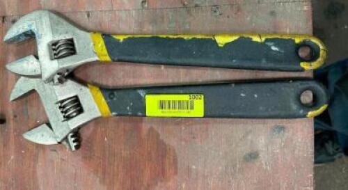 (2) HEAVY DUTY CRECENT WRENCHES
