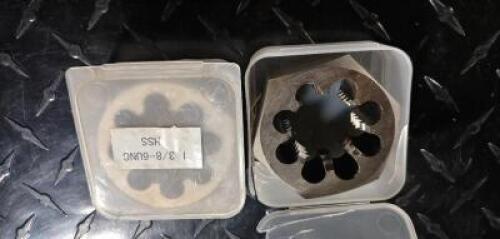 DESCRIPTION: (2) HEX RETHREADING DIE BRAND/MODEL: VALUE COLLECTION 116-08806 INFORMATION: RIGHT HAND THREAD RETAIL$: $ 63.80 EACH SIZE: 1-3/8-6 UNC QT