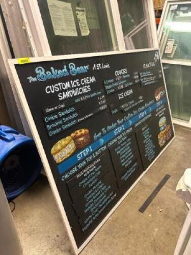 78" HANGING MENU SIGN