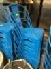 (4) - BLUE DINING CHAIRS - 4